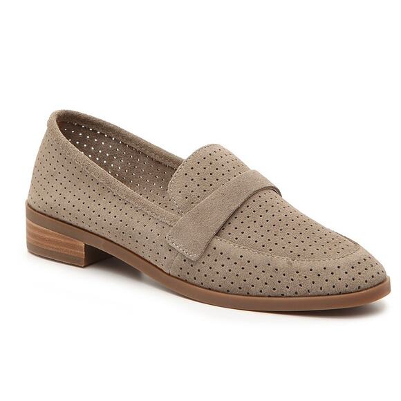 Lucky Brand Caviep Suede Perforated Loafers 7.5 New without box - Picture 1 of 6